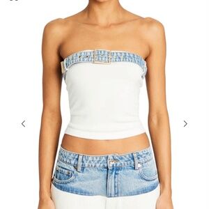 ETTA KNIT DENIM TOP